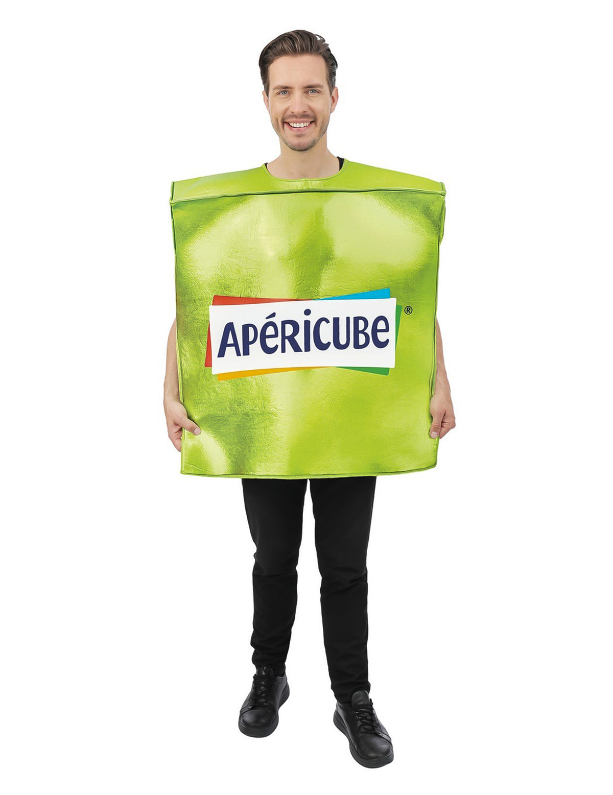 Disfarce Apéricube™ verde para adulto