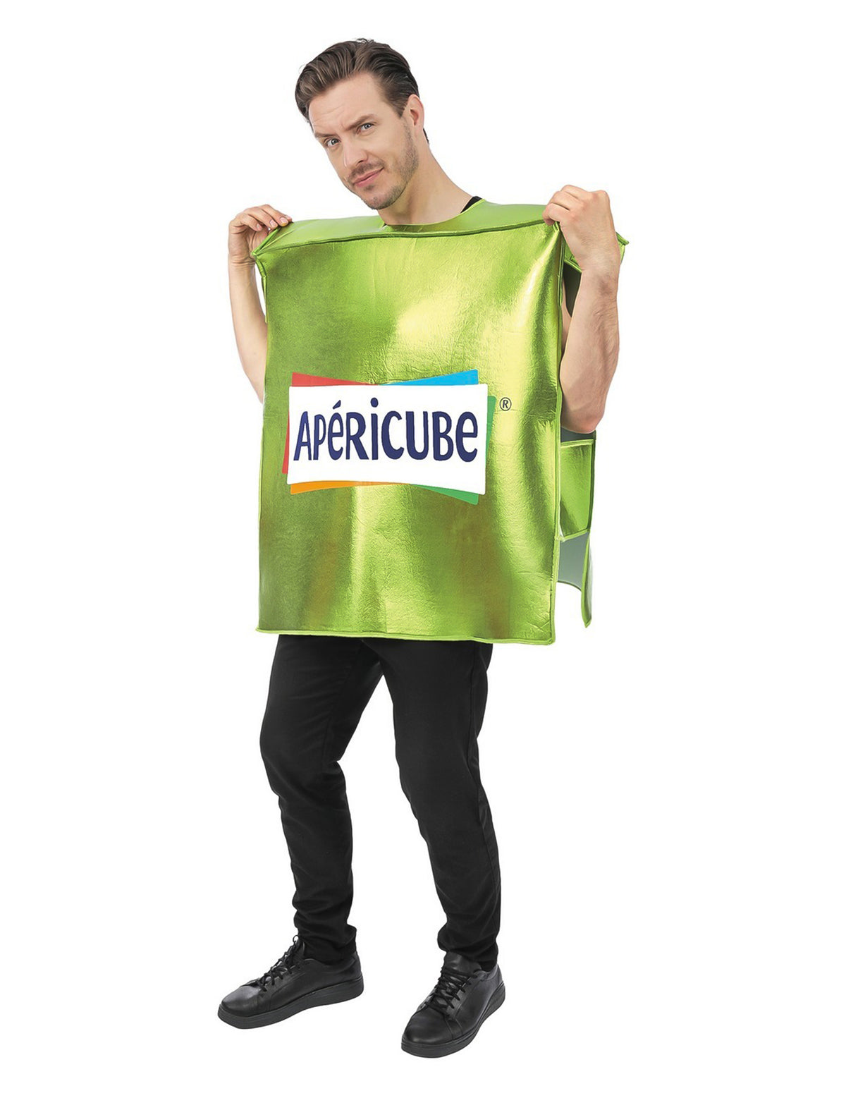 Disfarce Apéricube™ verde para adulto
