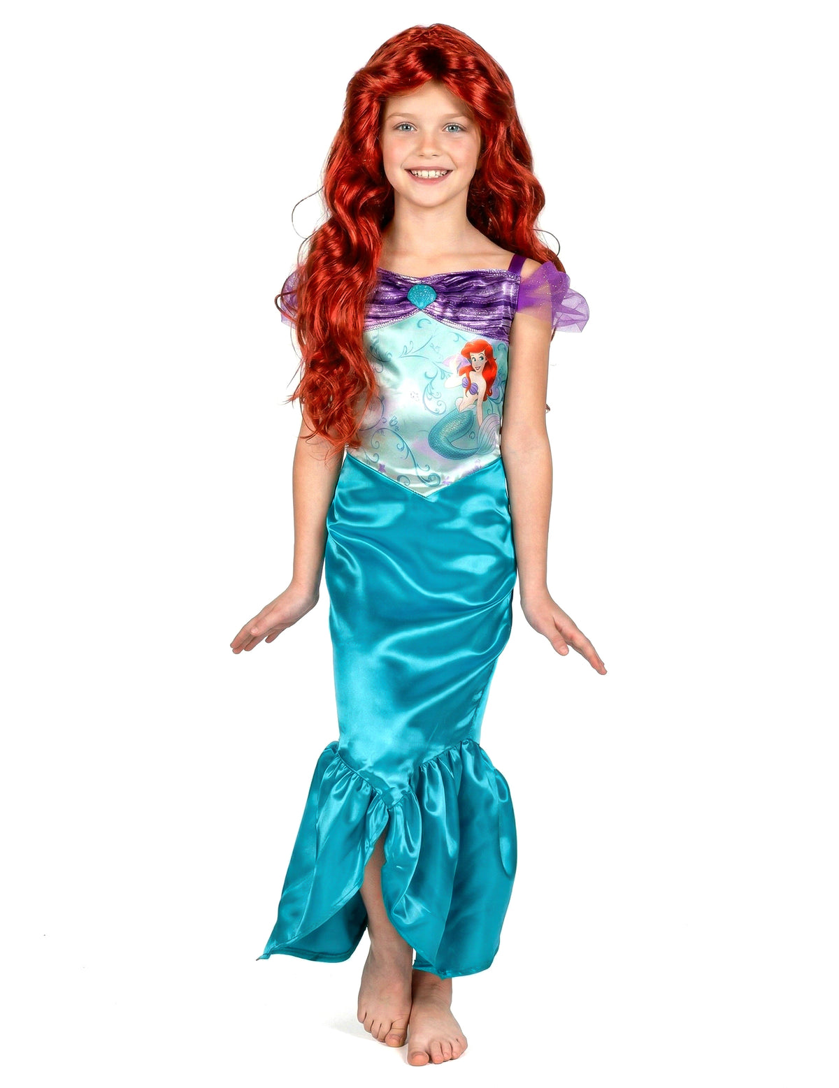 Vue d'ensemble du déguisement Ariel la Petite Sirène basique