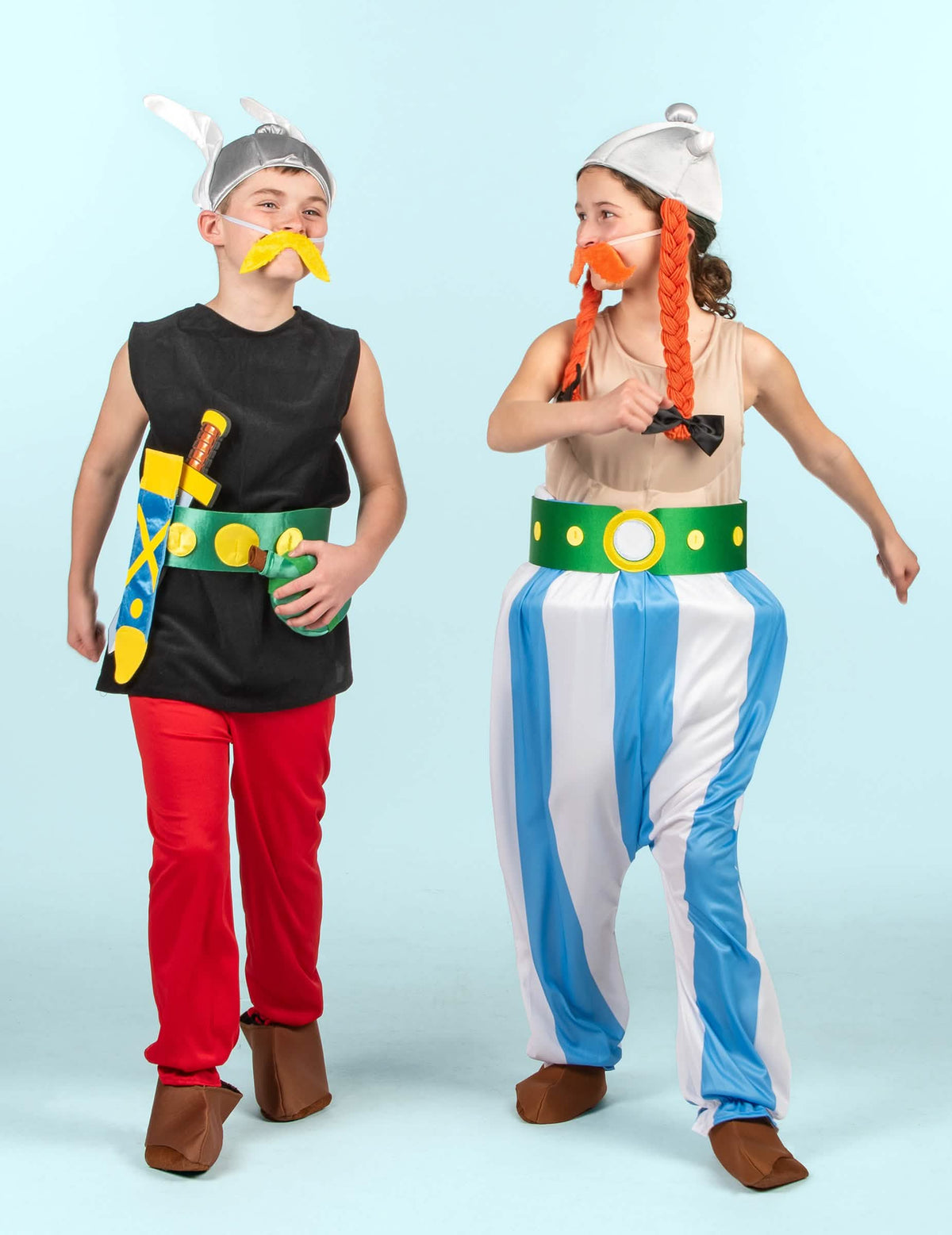 Duo Asterix e Obelix do disfarce Asterix