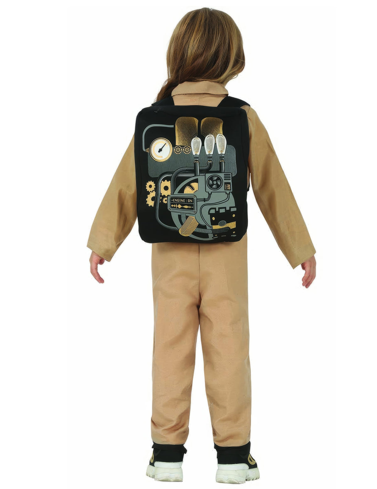 Détail du sac à dos du déguisement attrapeur de fantôme avec sac