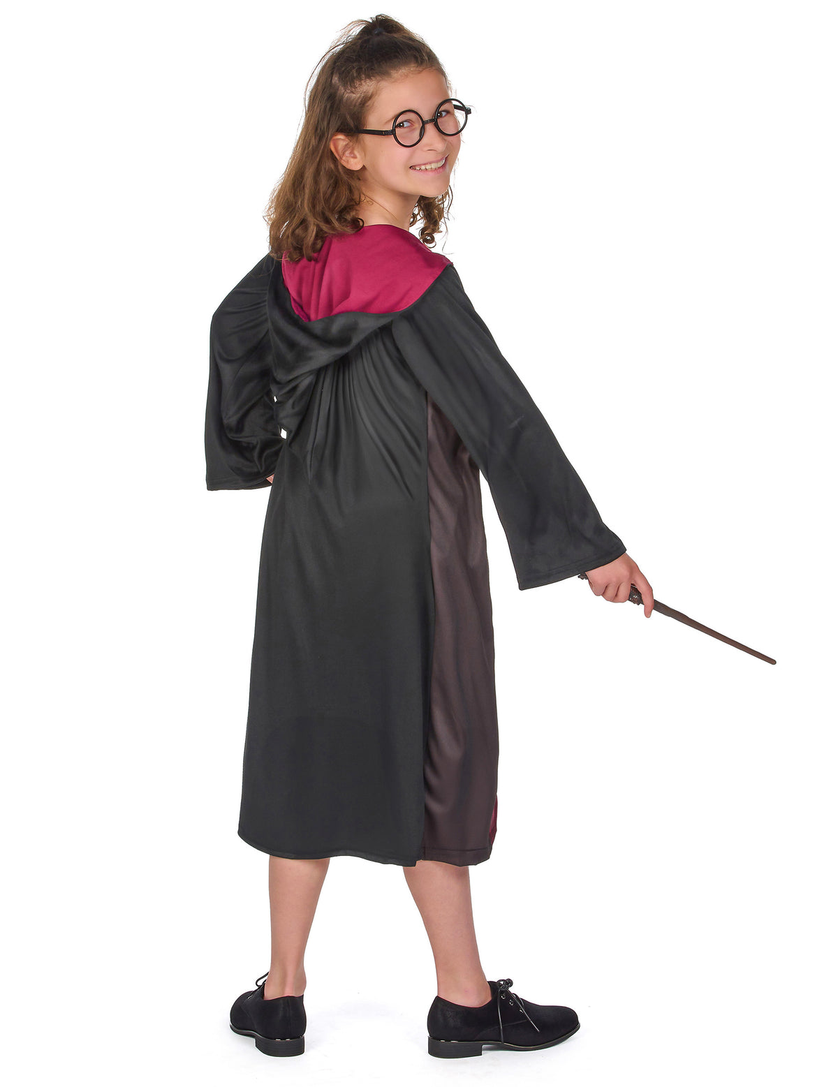 Vue de dos du déguisement avec accessoires Harry Potter™