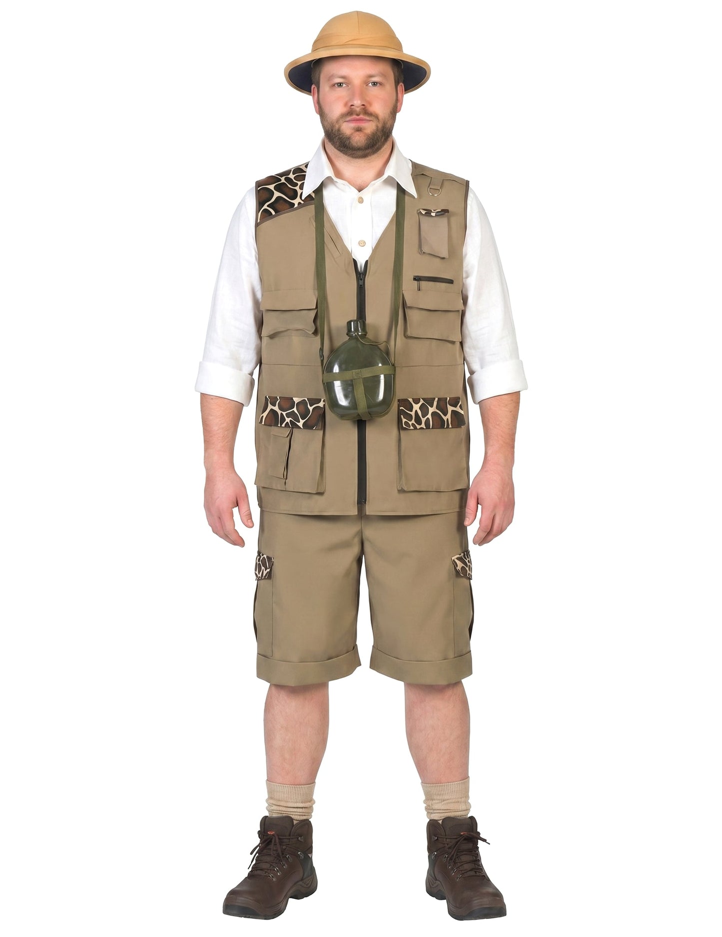 Disfarce de aventureiro safari homem