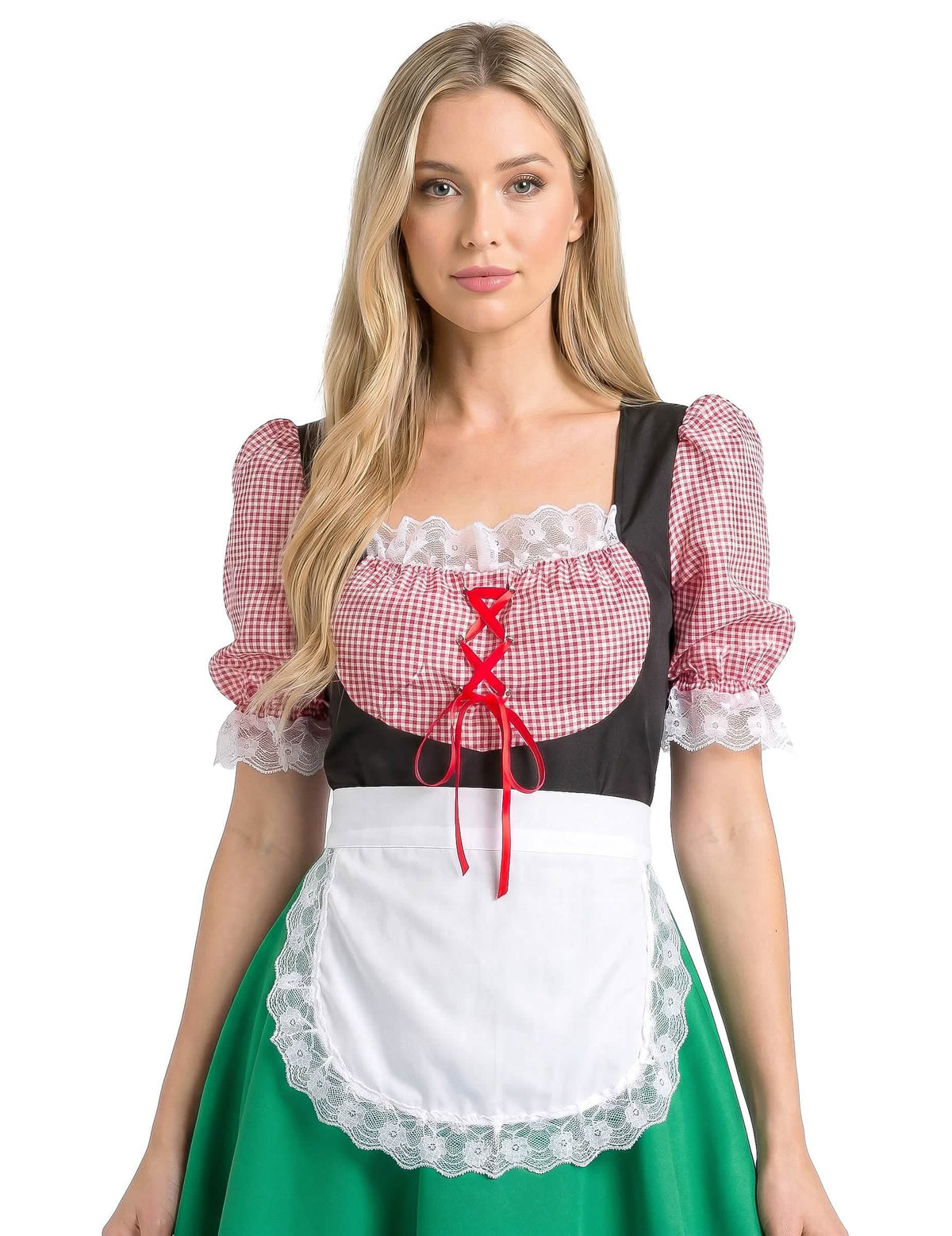 Disfarce bávara colorida mulher