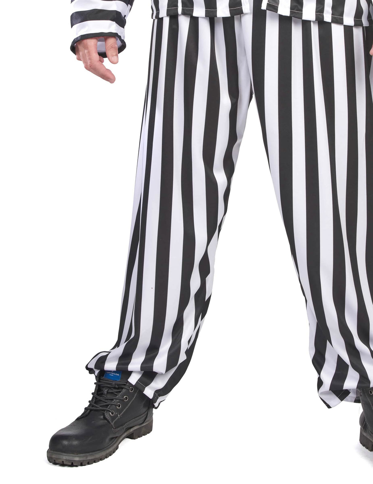 Detalhe das calças do disfarce Beetlejuice para homem