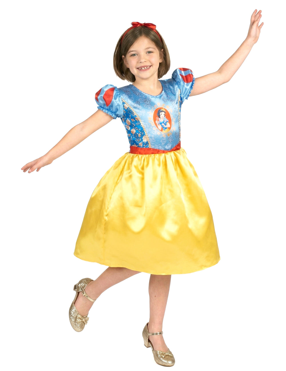 Vue de face du déguisement Blanche Neige™ basique