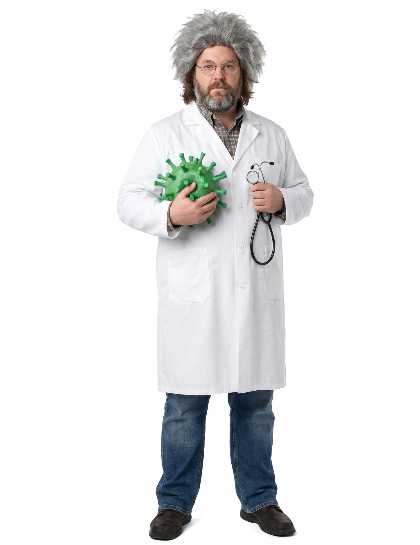 Déguisement blouse docteur savant adulte