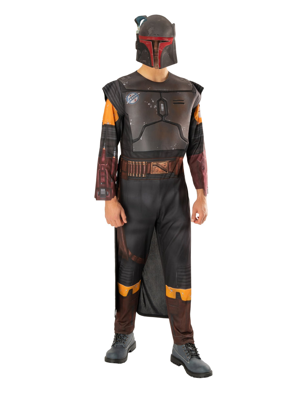 Déguisement de Boba Fett Star Wars™ pour adulte gris et noir avec masque