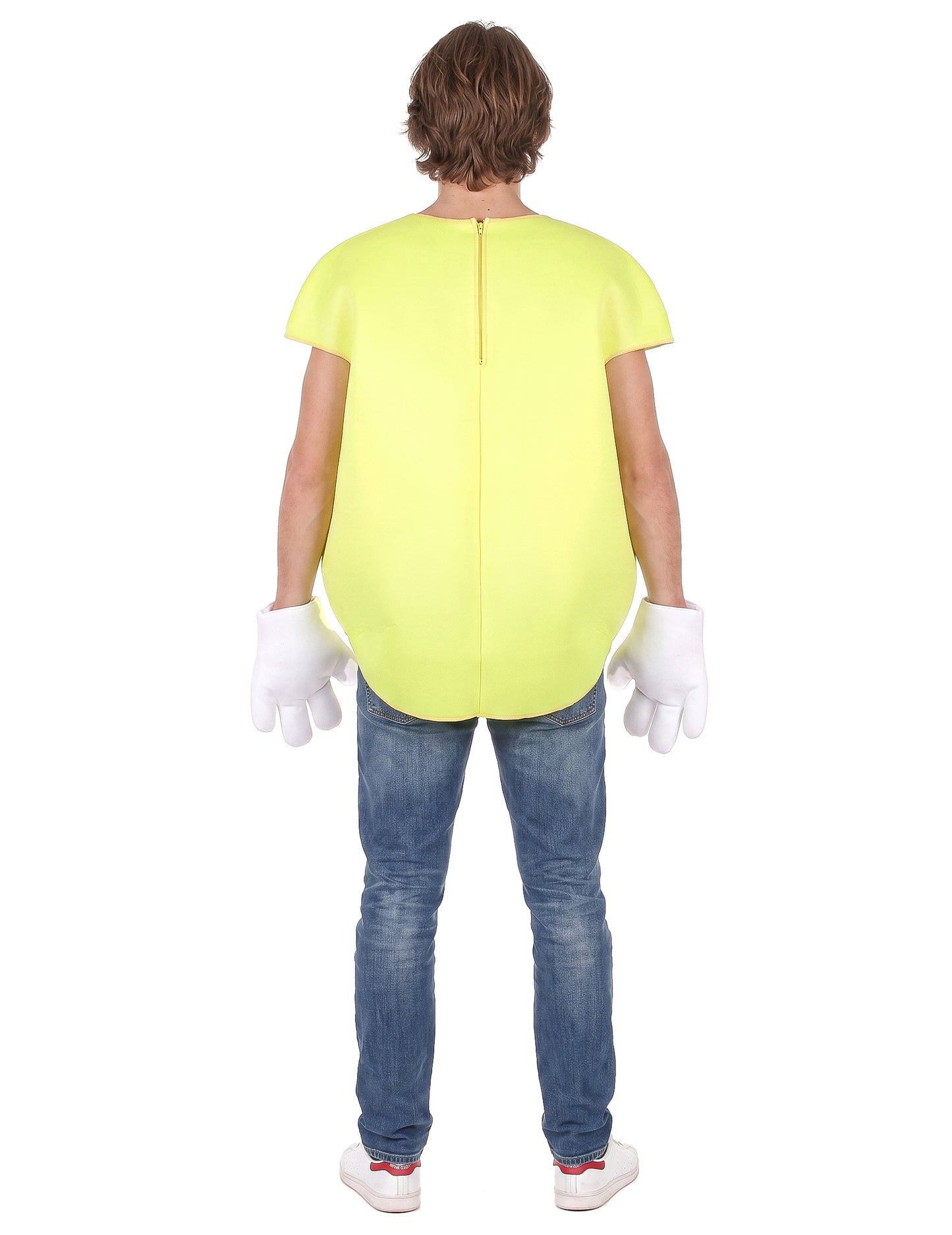 Disfarce de bombom amarelo para adulto