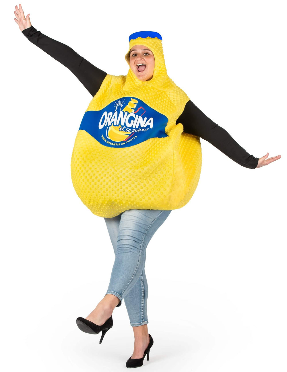 Encenação do disfarce Garrafa de Orangina™ adulto