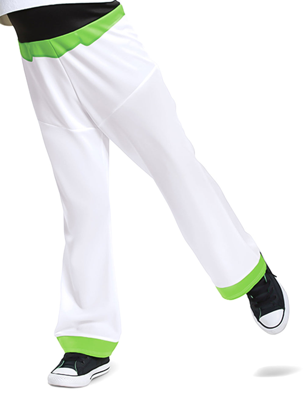 Détail du bas du pantalon du déguisement Buzz l'Eclair deluxe