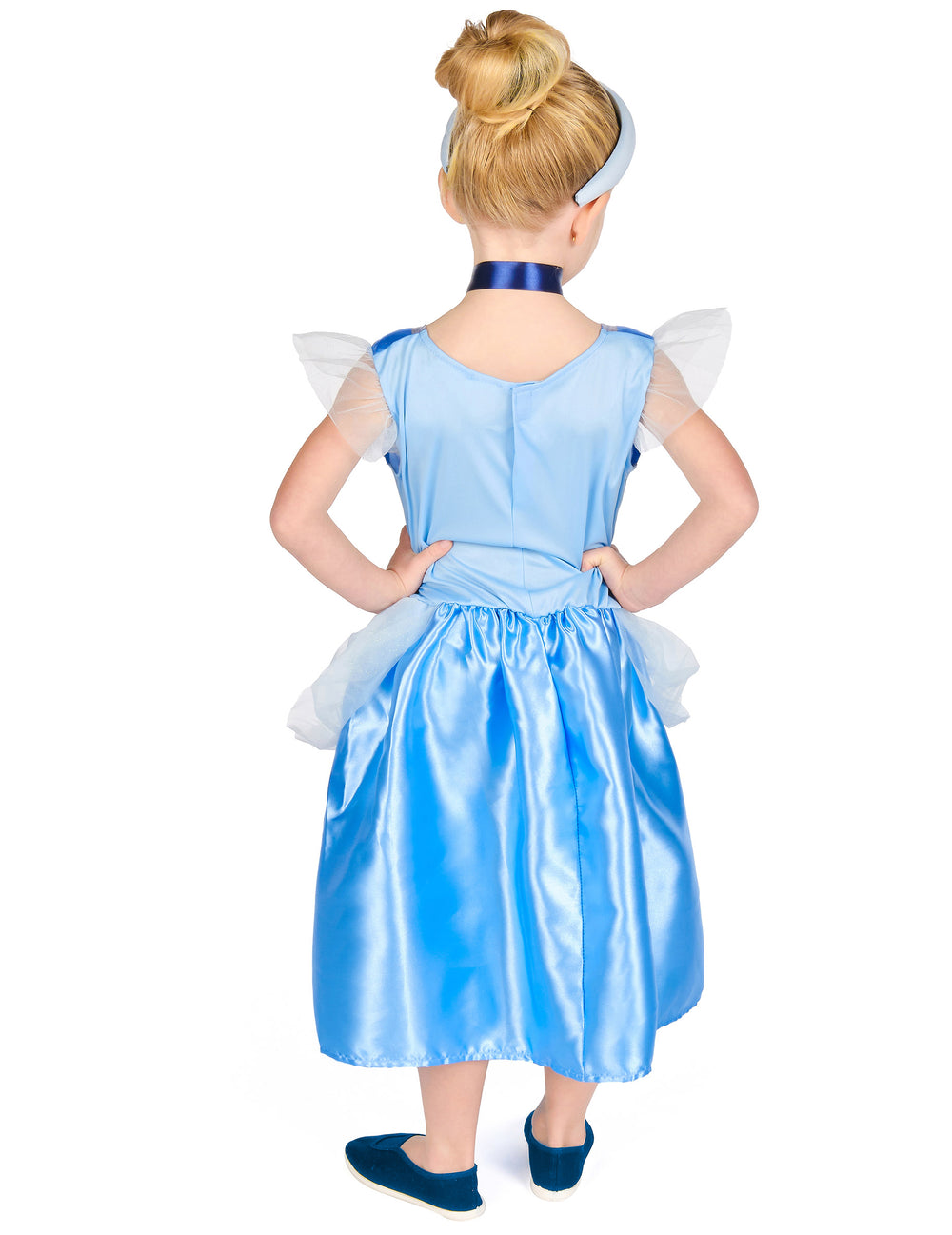 Vue de dos du déguisement Cendrillon™ basique pour enfant