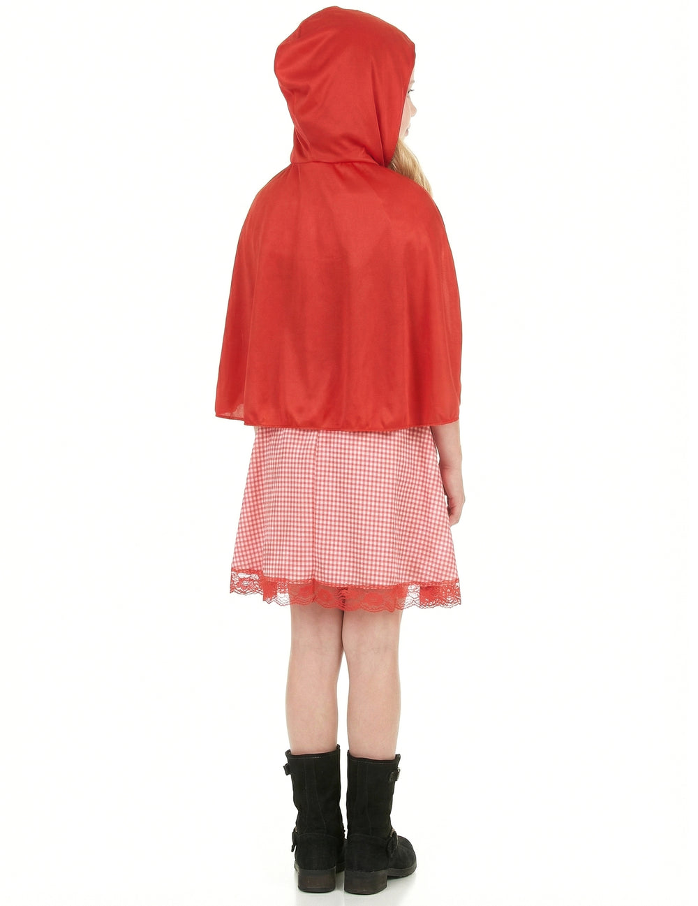 Vue de dos du déguisement de chaperon rouge basique