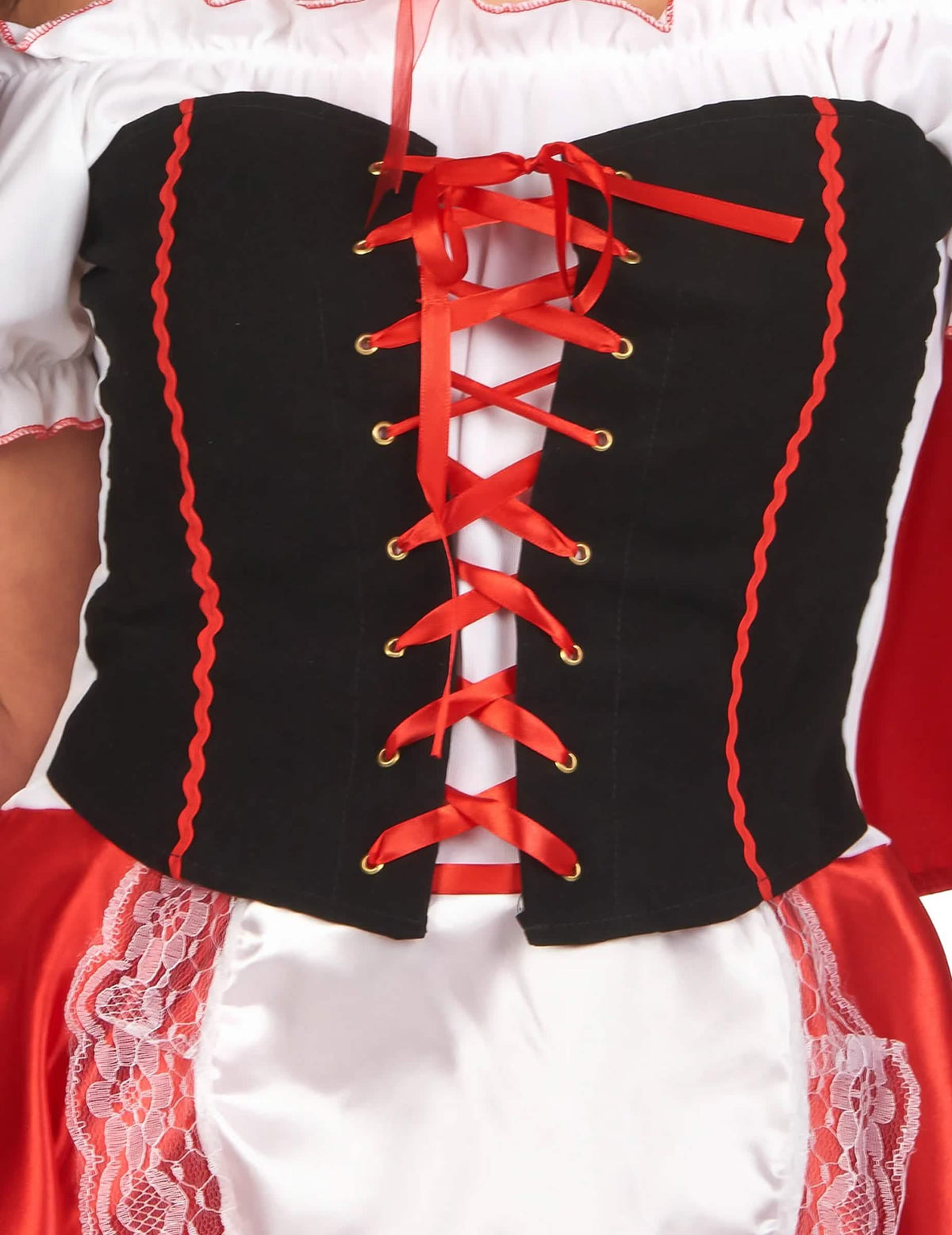 Disfarce de capuchinho vermelho para mulher