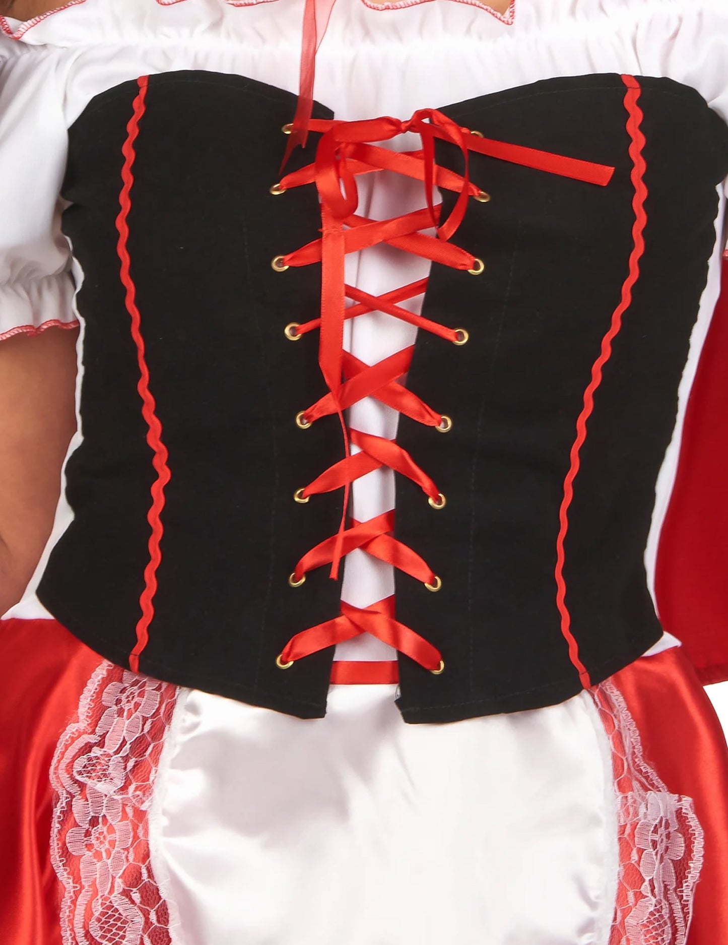 Disfarce de capuchinho vermelho para mulher
