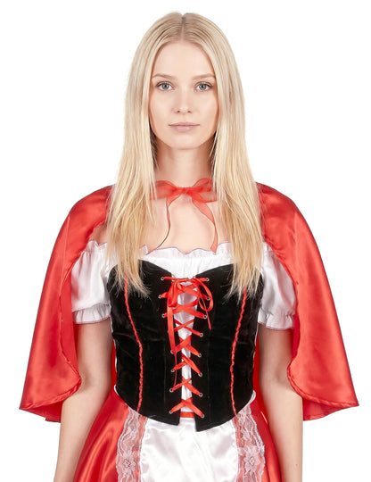 Disfarce de capuchinho vermelho para mulher