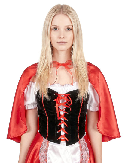Disfarce de capuchinho vermelho para mulher