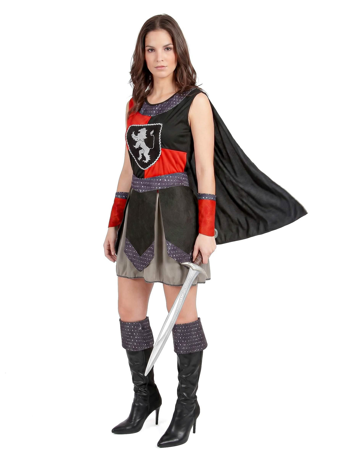Disfarce cavaleiro medieval mulher