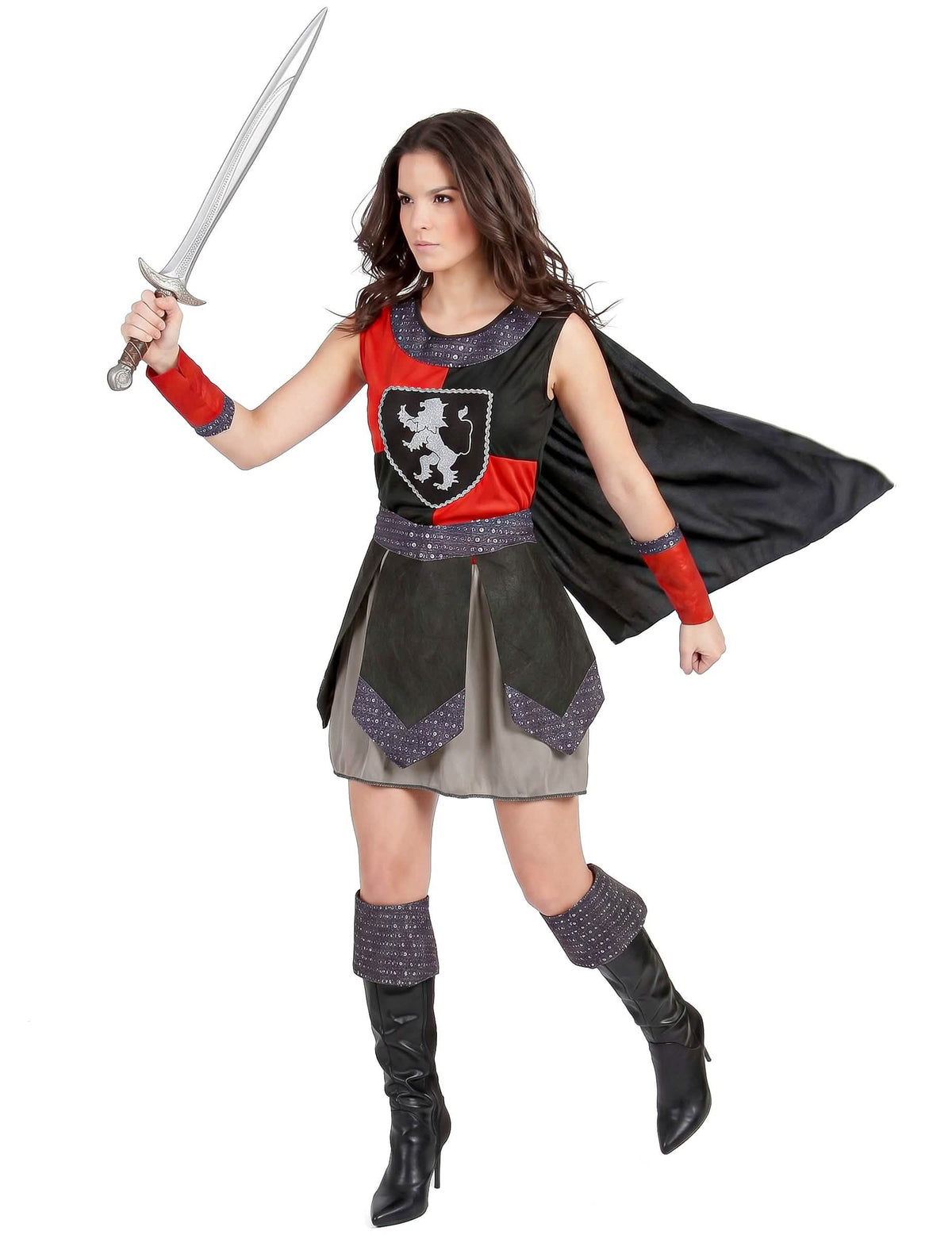 Disfarce cavaleiro medieval mulher