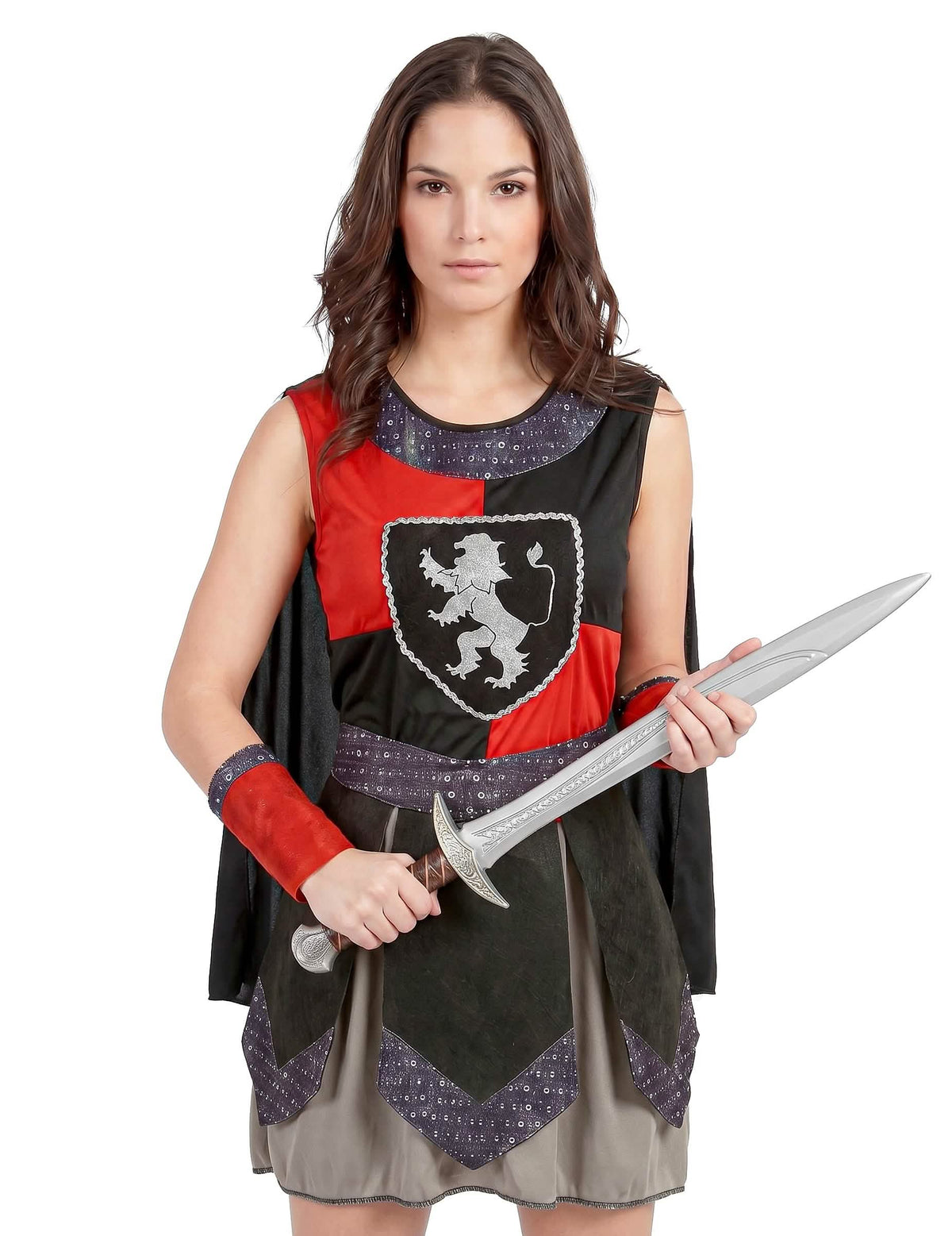 Disfarce cavaleiro medieval mulher