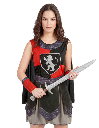 Disfarce cavaleiro medieval mulher