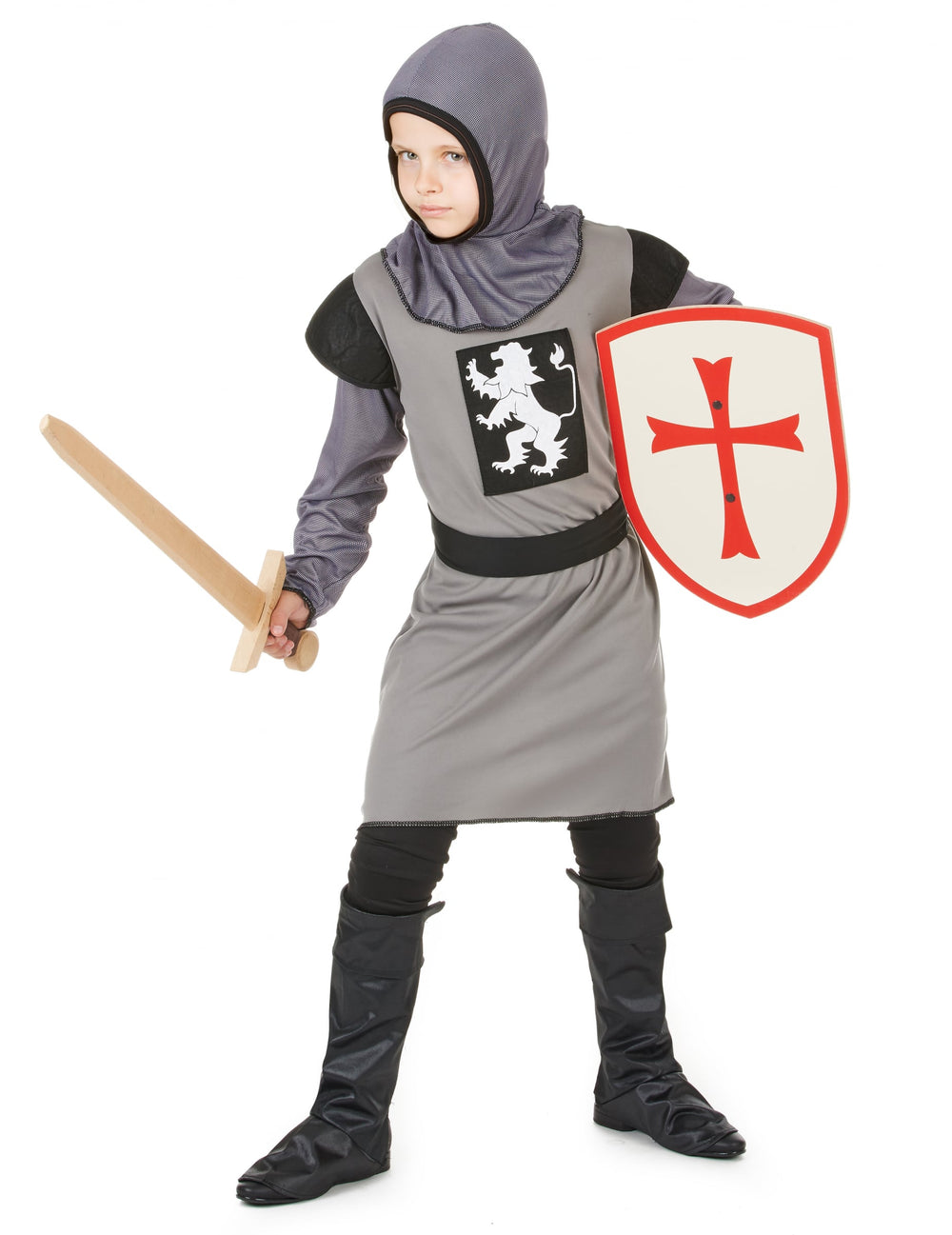 Épée et bouclier du déguisement de chevalier médiéval pour garçon