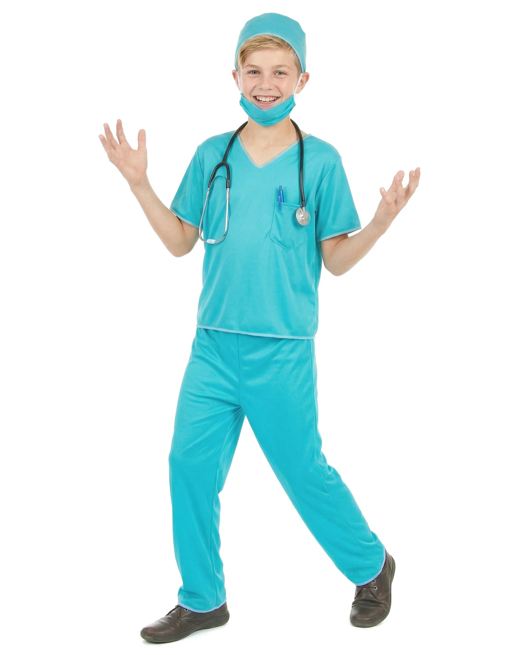 Vue de face du déguisement de chirurgien