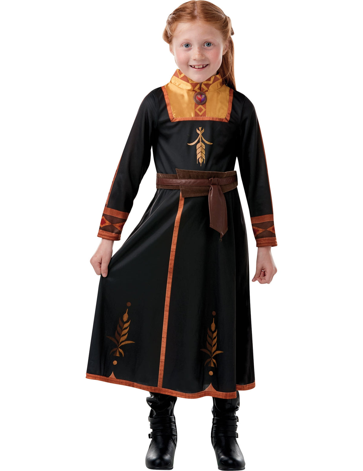 Vue de face du déguisement classique Anna La Reine des neiges 2™