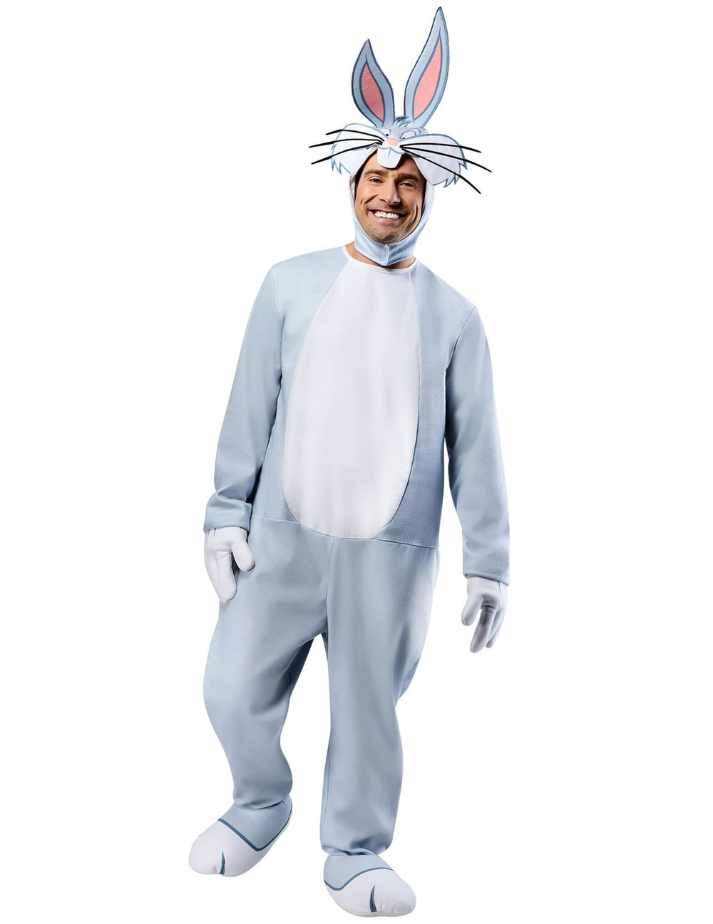 Vue de face du déguisement classique Bugs Bunny Looney Tunes