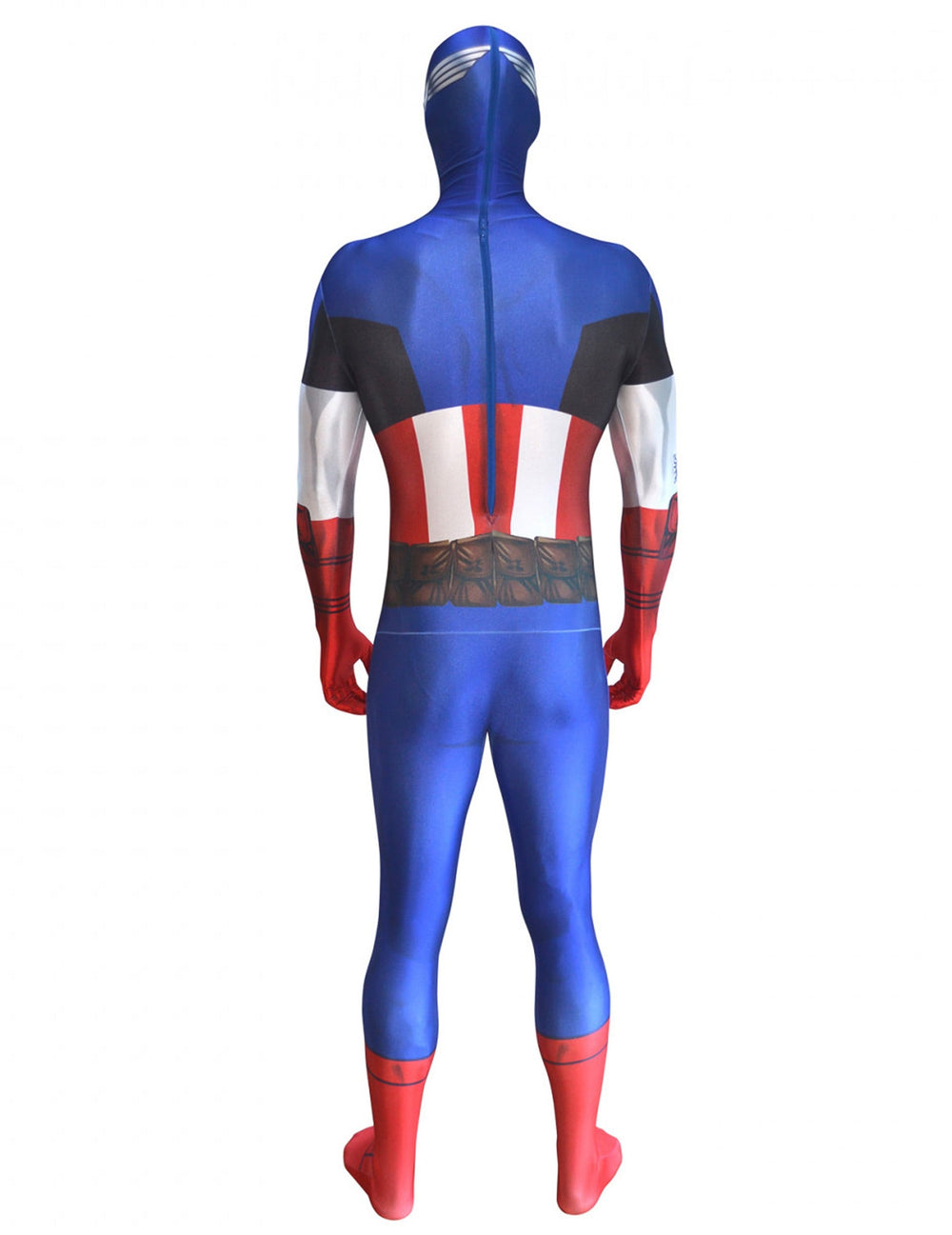 Vue de dos du déguisement classique Captain America™ Morphsuits™