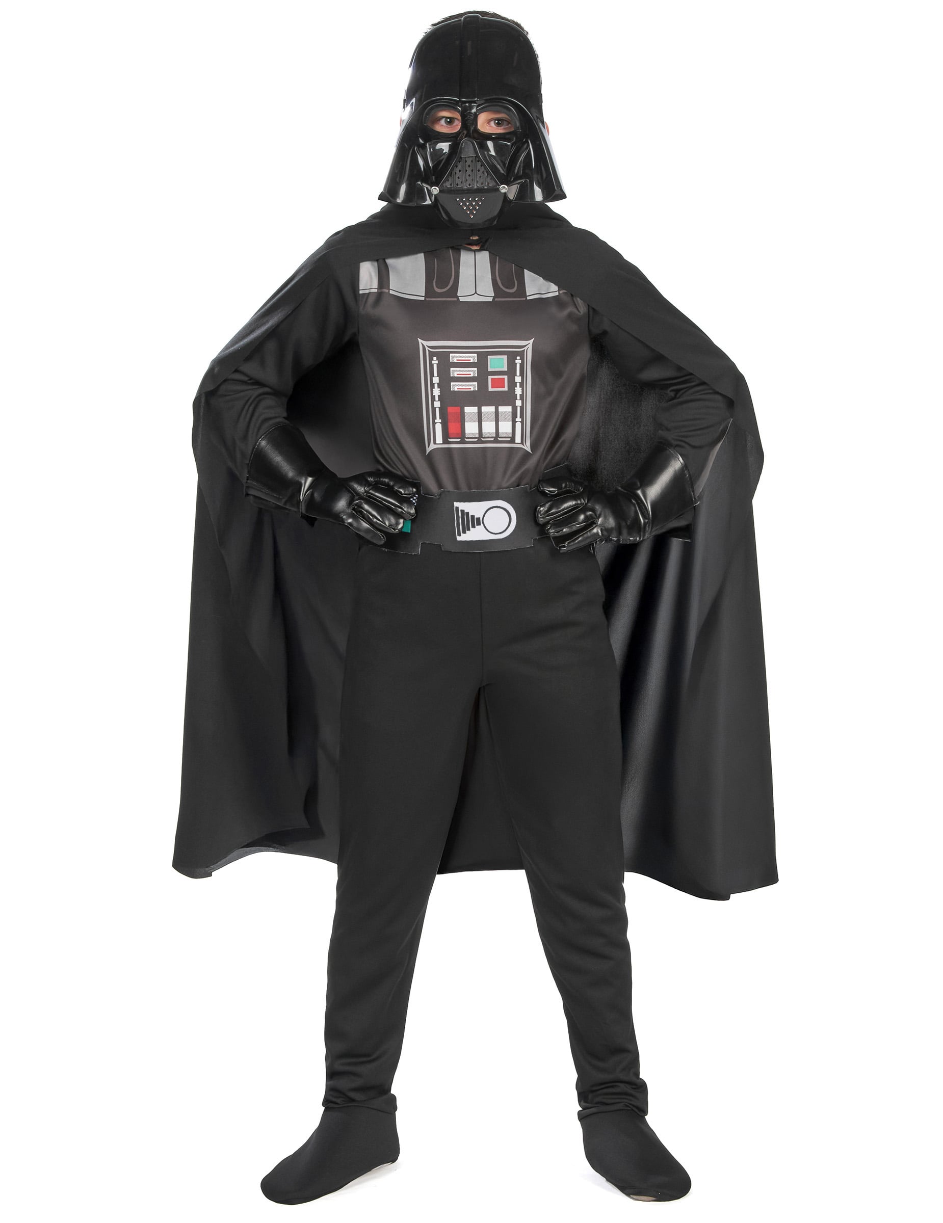 Vue de face du déguisement classique Dark Vador pour garçon