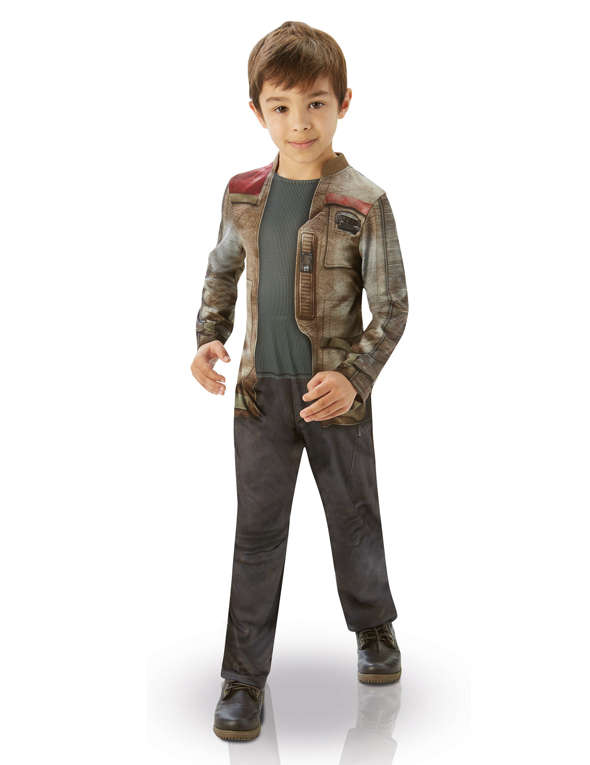 Déguisement classique Finn Star Wars VII pour enfant marron et noir