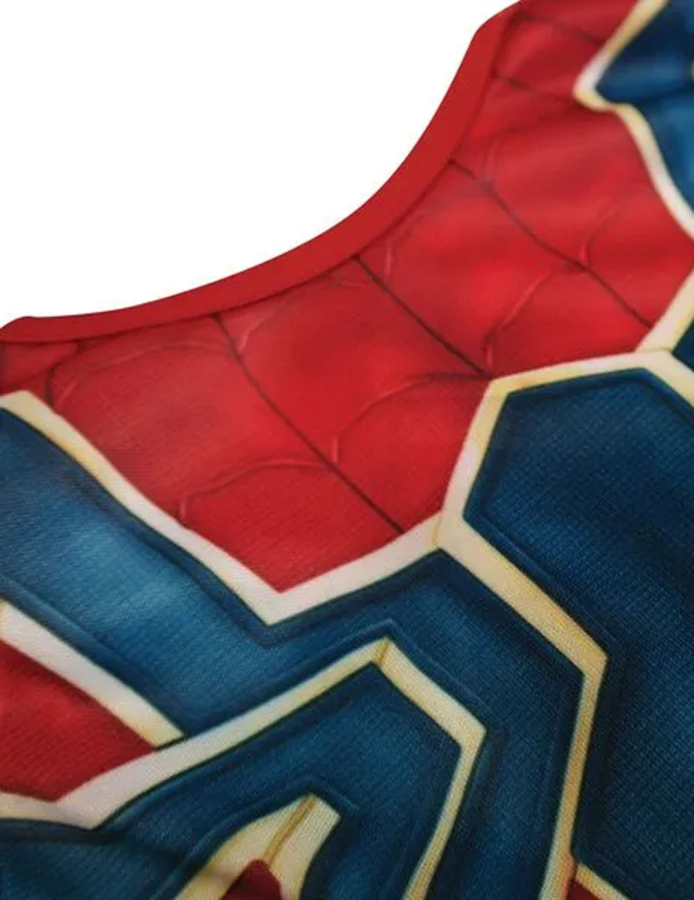 Détail de l'encolure du déguisement classique Iron Spider Infinity War™