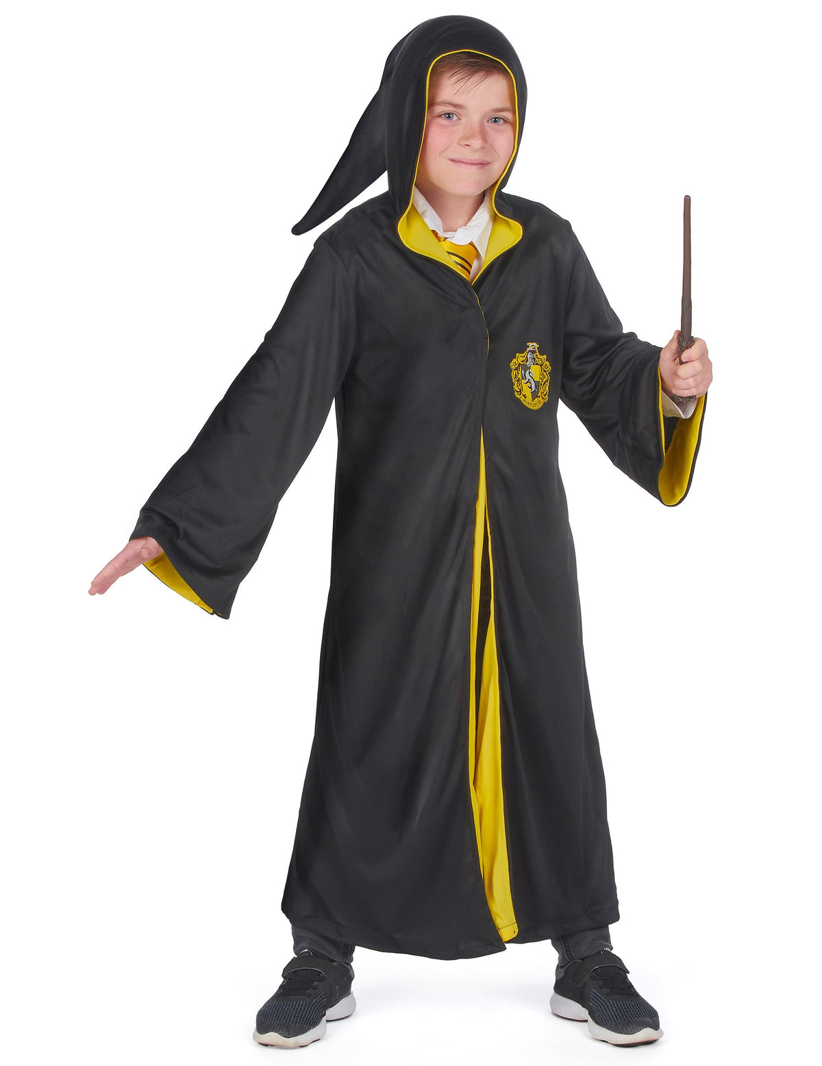 Déguisement classique Poufsouffle Harry Potter pour enfant noir et jaune