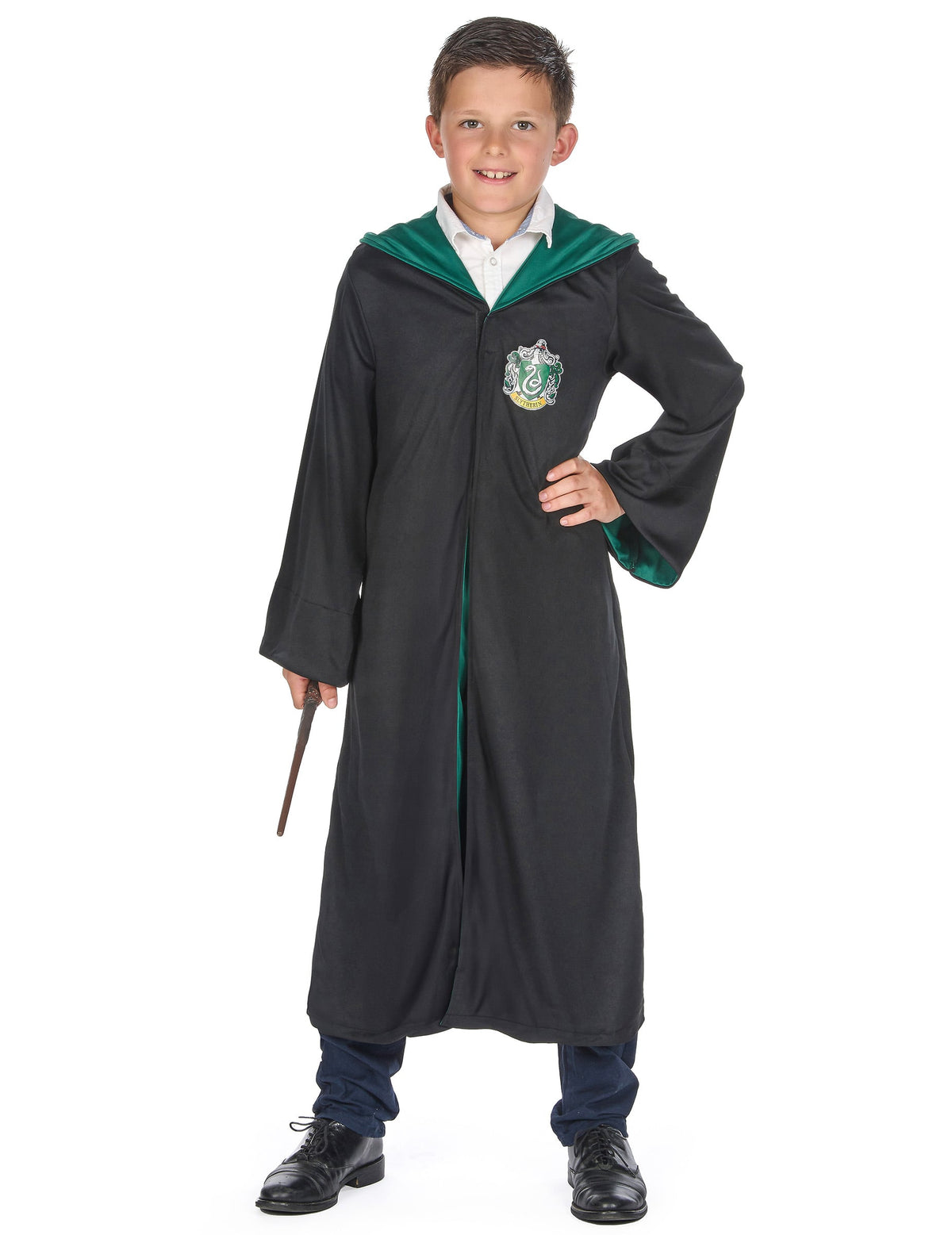 Déguisement classique Serpentard Harry Potter pour enfant noir et vert