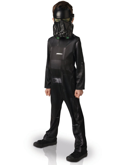 Déguisement classique Death trooper Star Wars Rogue One pour enfant noir avec masque