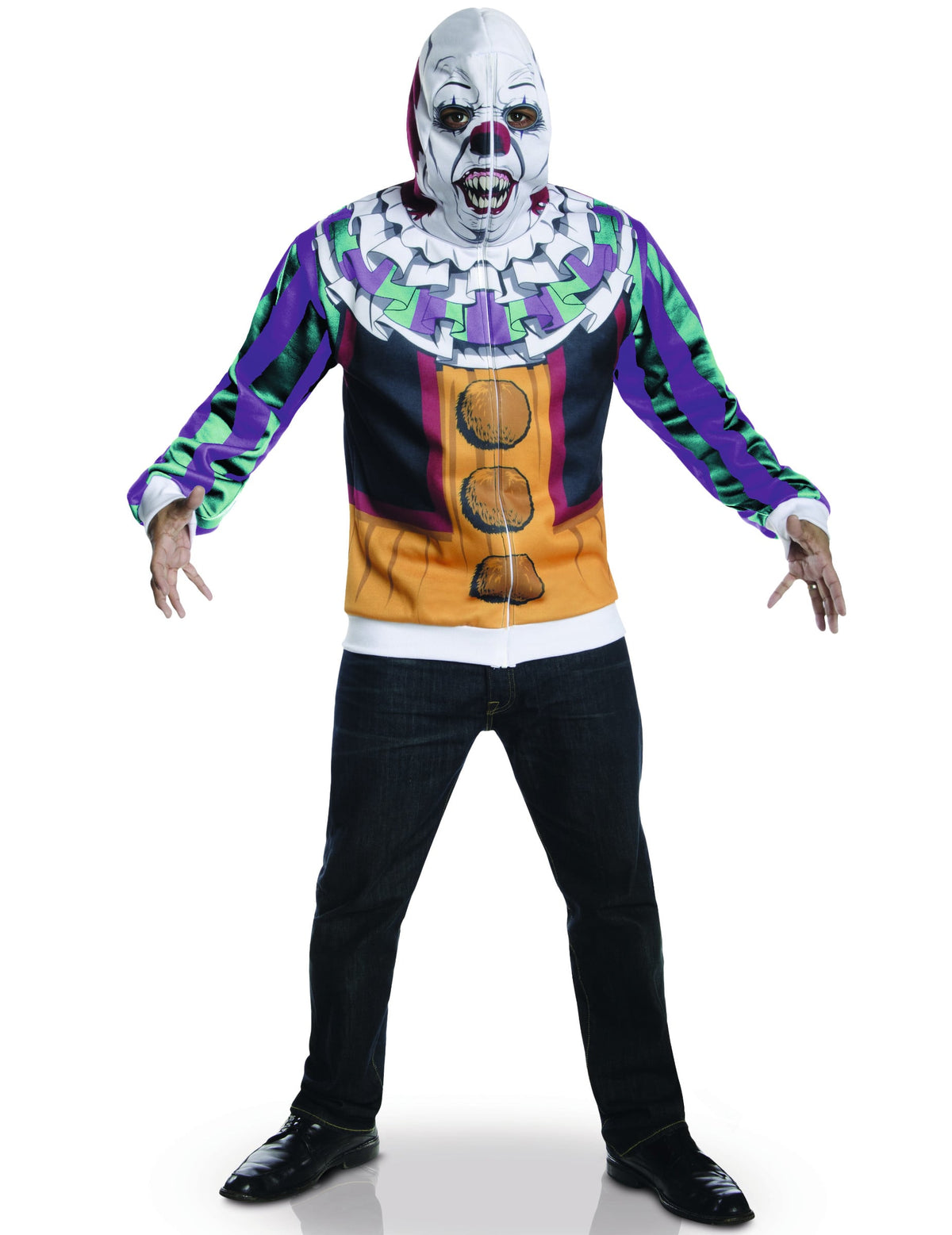 Veste clown Ça™ pour adulte multicolore avec masque intégré