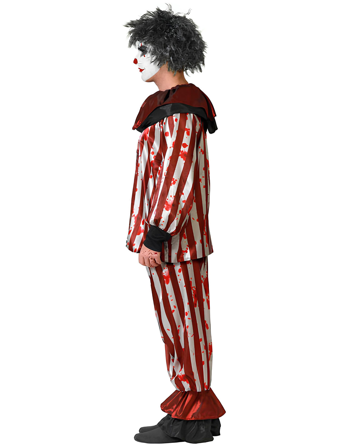 Vue de profil du déguisement de clown cauchemardesque pour homme