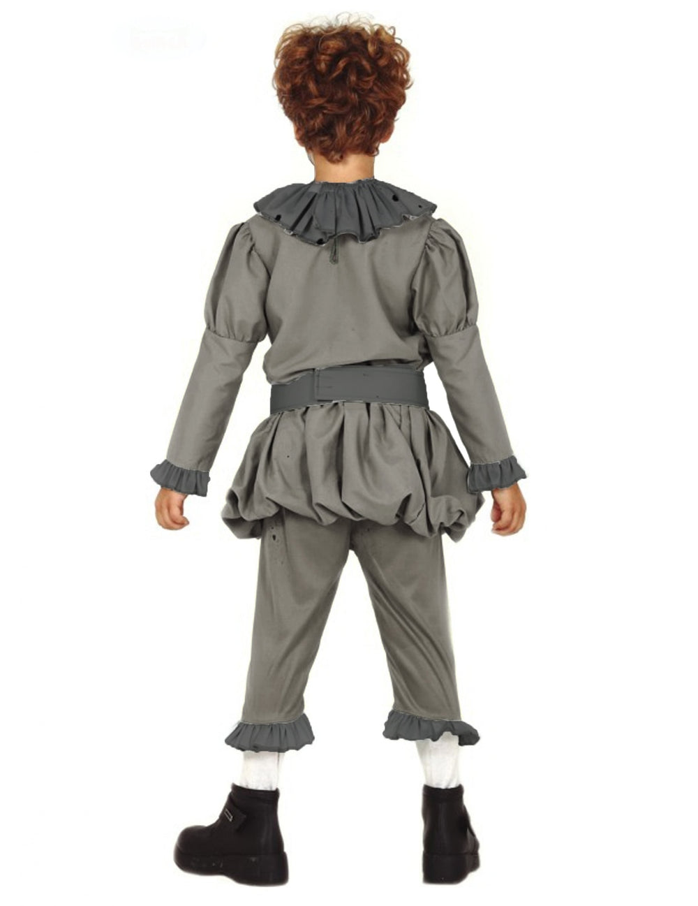 Vue de dos du déguisement de clown psychopathe pour garçon