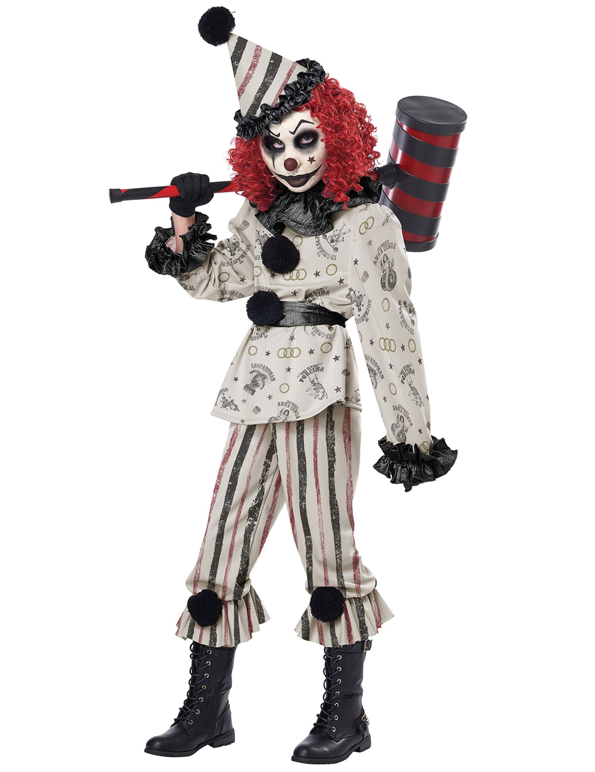 Accessoire marteau géant du déguisement de clown sinistre luxe pour enfant