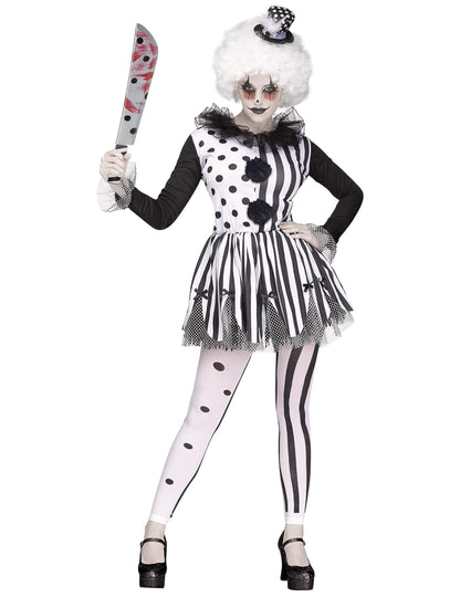 Hachoir ensanglanté du déguisement clown tueur pour femme