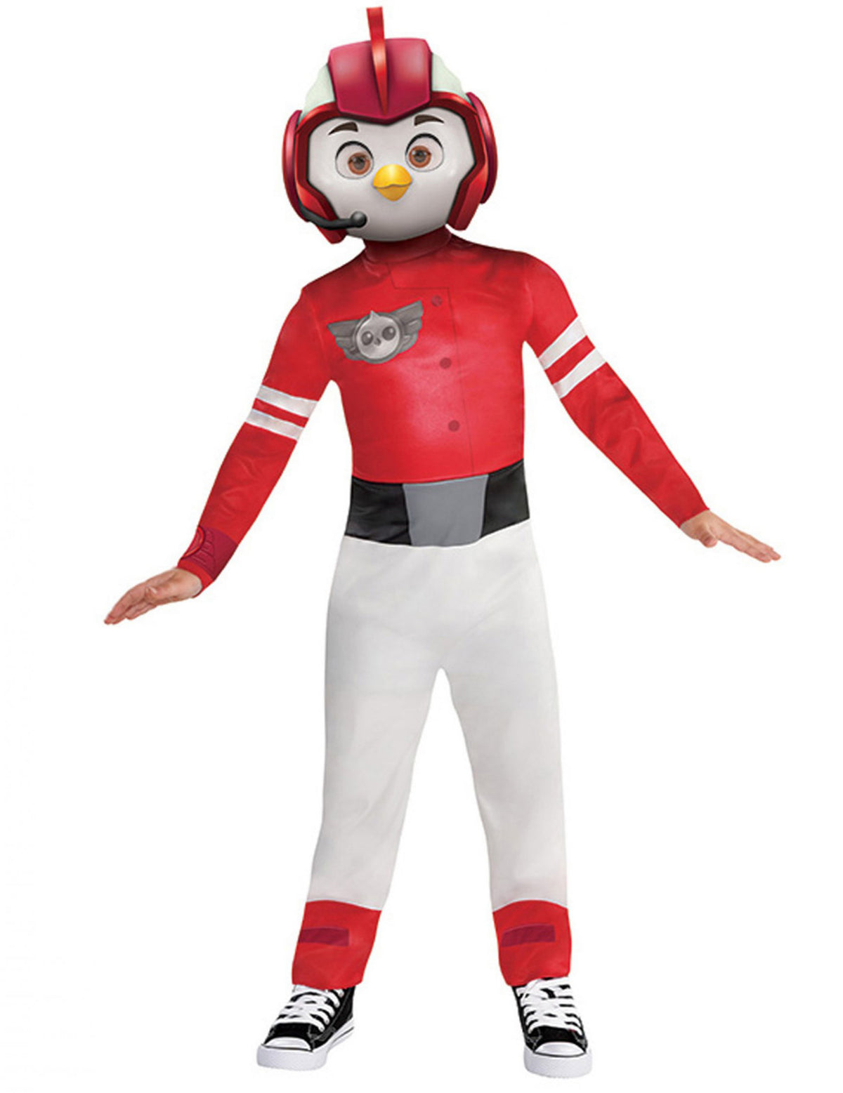 Déguisement combinaison et masque Rod Top Wing pour garçon rouge et blanc
