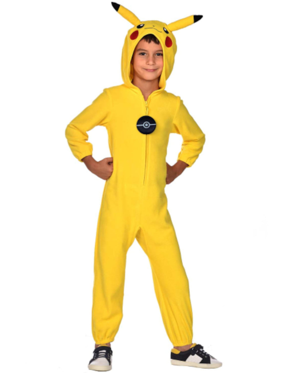 Déguisement combinaison Pikachu Pokémon™ pour enfant jaune avec capuche