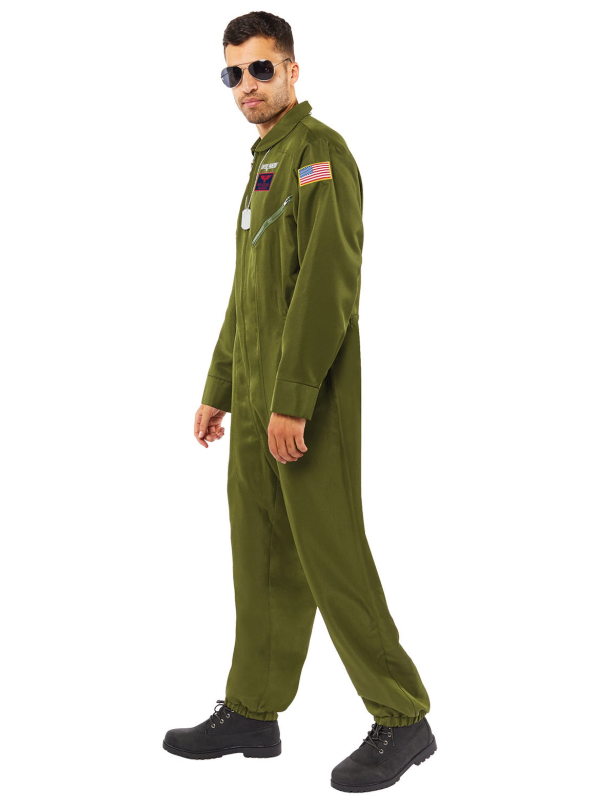 Vue de profil du déguisement combinaison Top Gun™