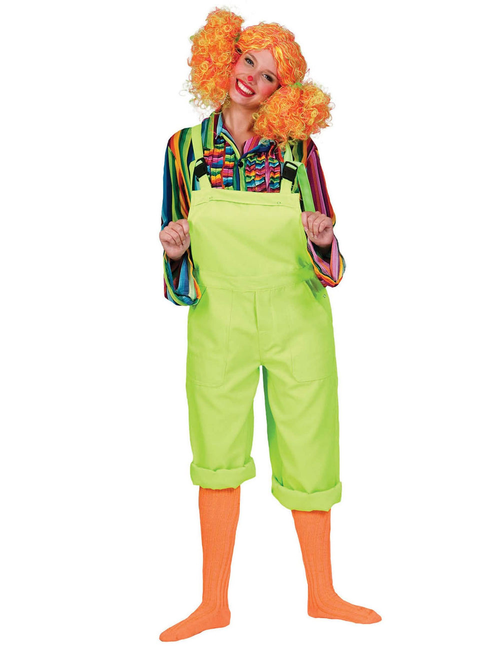 Fato-macaco verde fluo para adulto