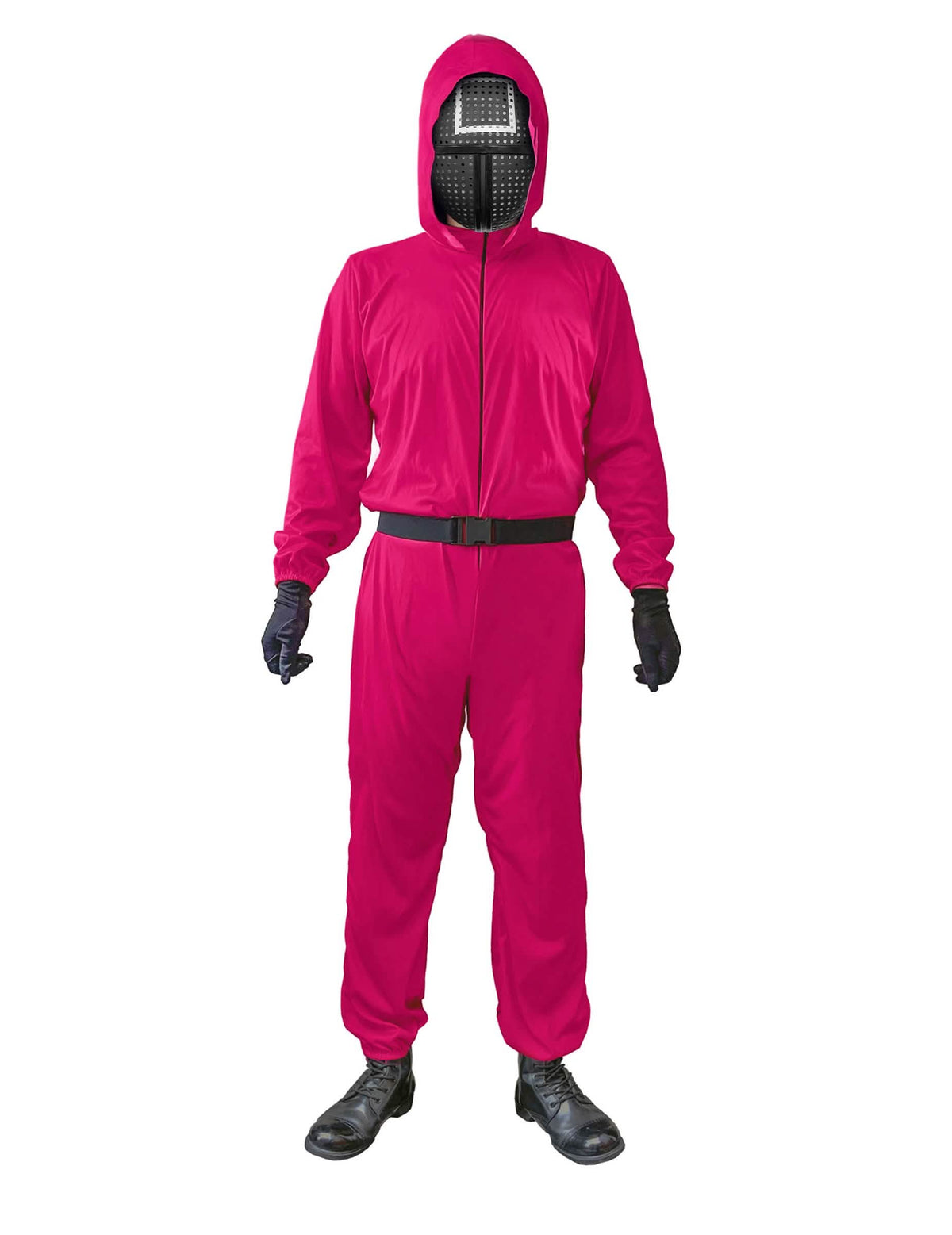 Conjunto de disfarces de guardião do jogo com o símbolo do quadrado