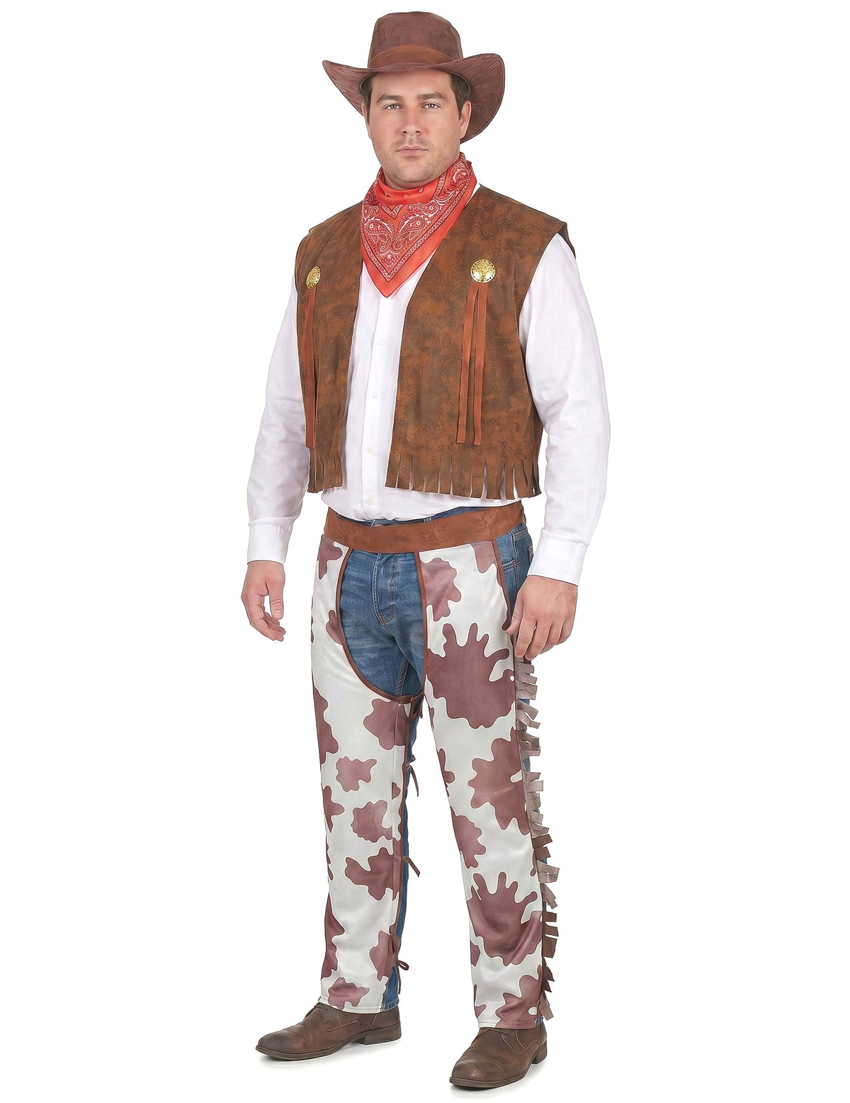 Disfarce de cowboy homem