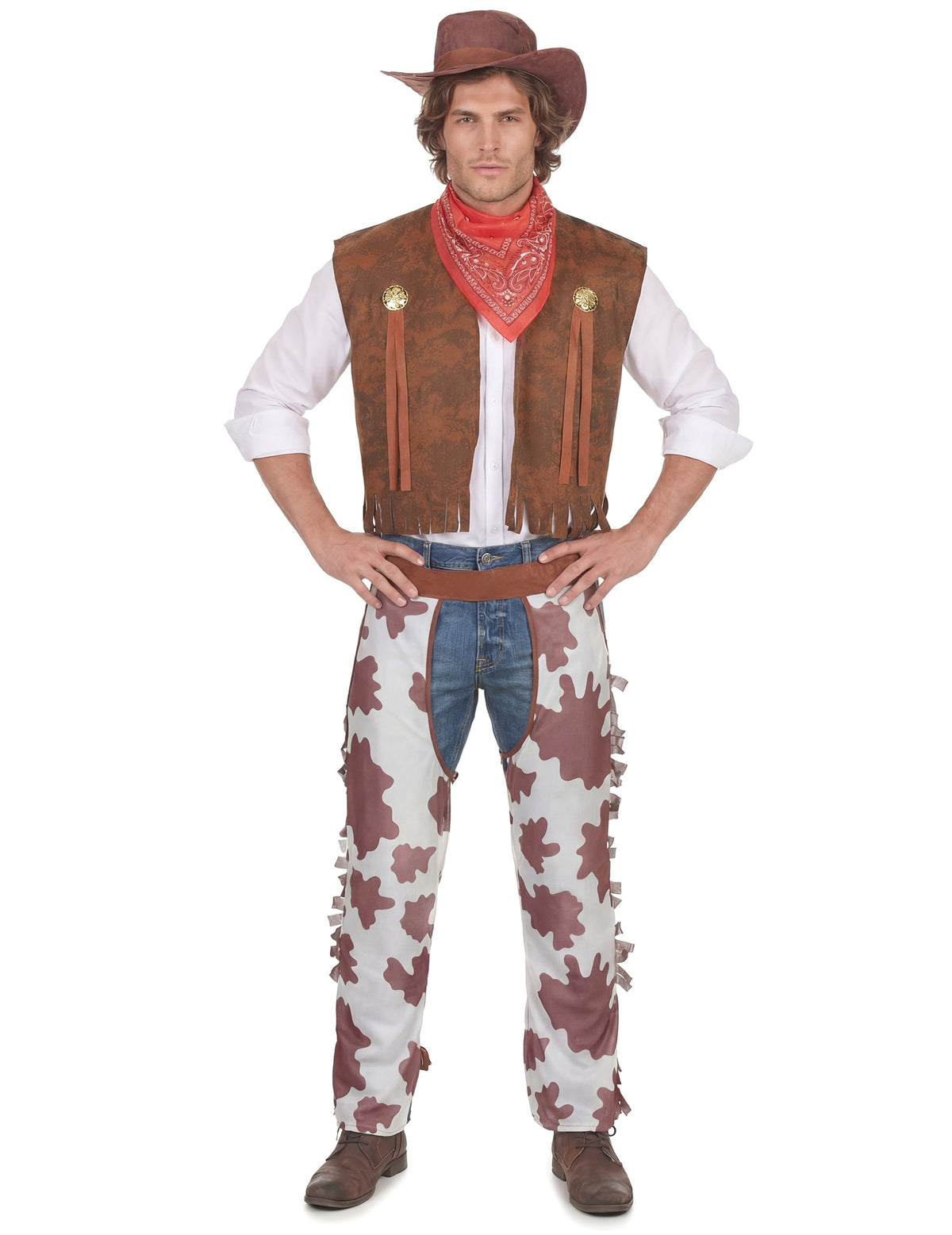 Disfarce de cowboy homem