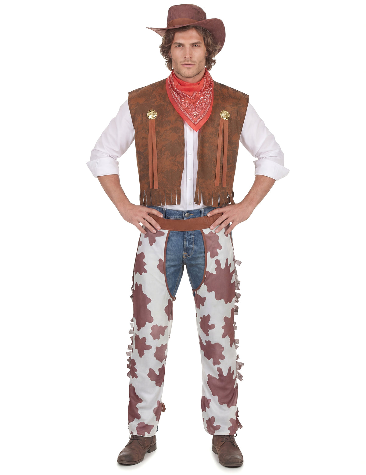 Disfarce de cowboy homem