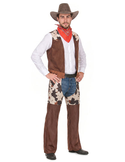 Disfarce cowboy do faroeste homem